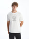 Crew Neck Printed Combed Cotton Men's T-Shirt